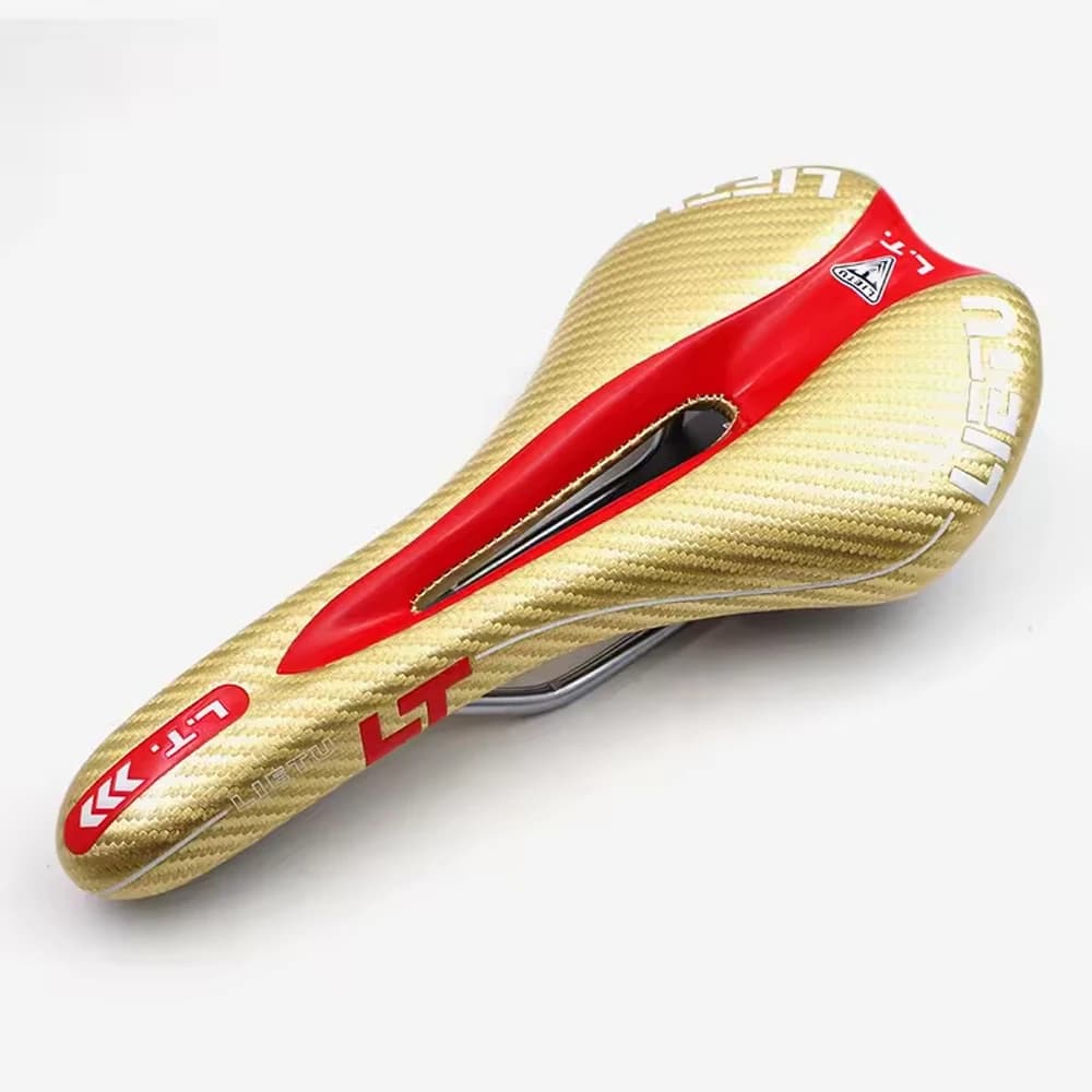 LIETU Bicycle Saddle Microfiber Bike Seats MTB Mountain Road Bike Front Foam Light 275mm × 135mm Cycling Parts