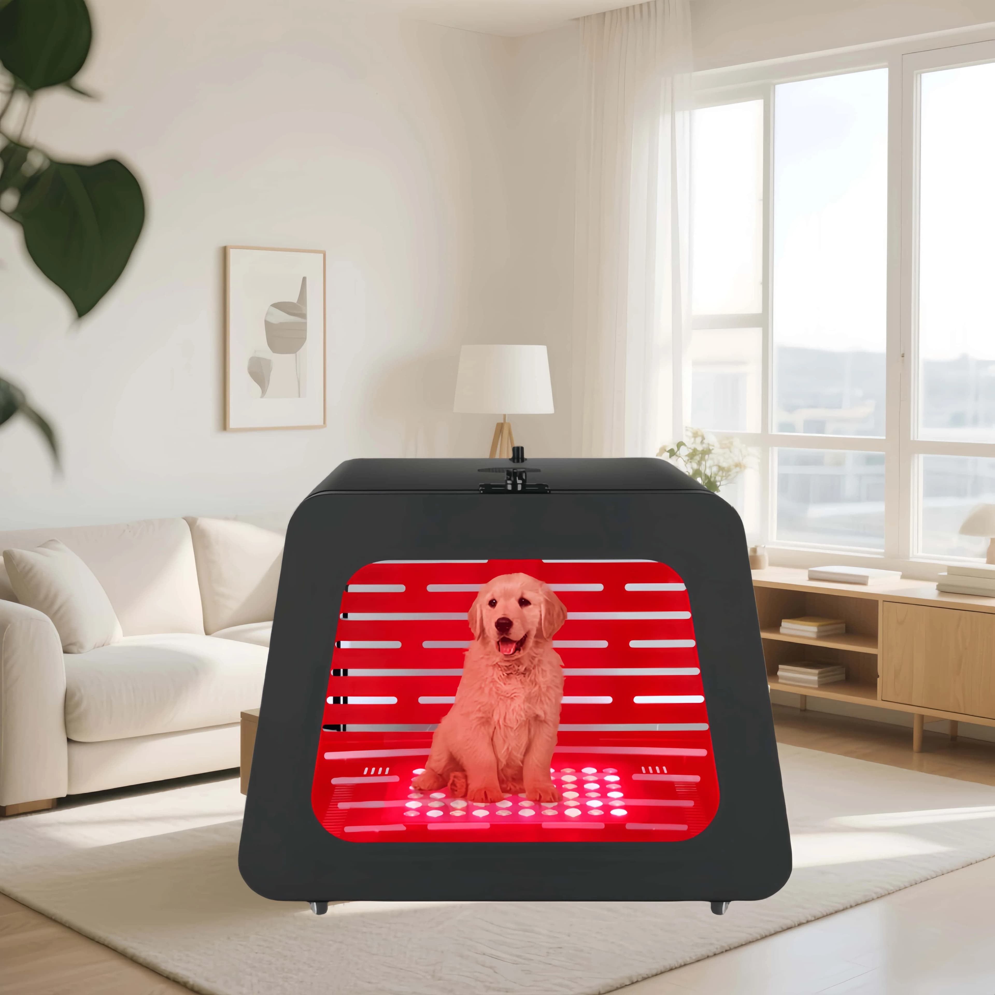 Cuccia per animali personalizzata OEM ODM Infared Retriever Cane Gatto Letto Casa Terapia della luce rossa Tappetini traspiranti Tappetini Dispositivo sanitario Letto