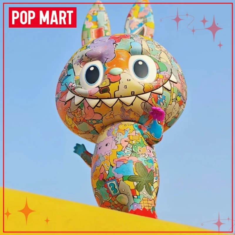 Nuovo Originale POPMART MEG LABUBU 10° Anniversario 400% Pop Culture Toy Grande Statuetta Ornamentale Regalo