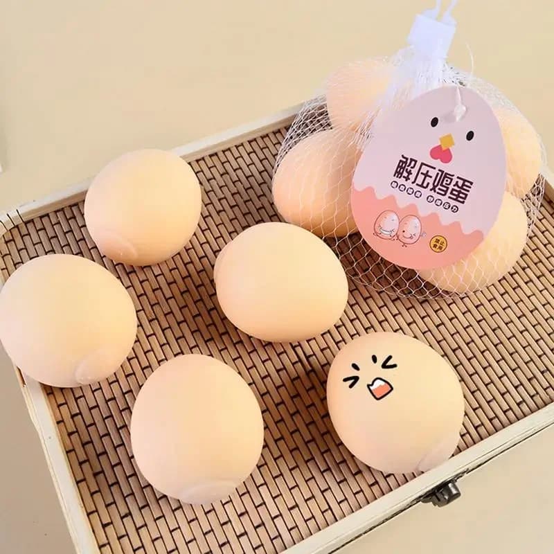 Uova di Pasqua Antistress, Giocattoli Educativi per Adulti, Divertenti Palline Decompressione, Regalo Squishy per Alleviare lo Stress