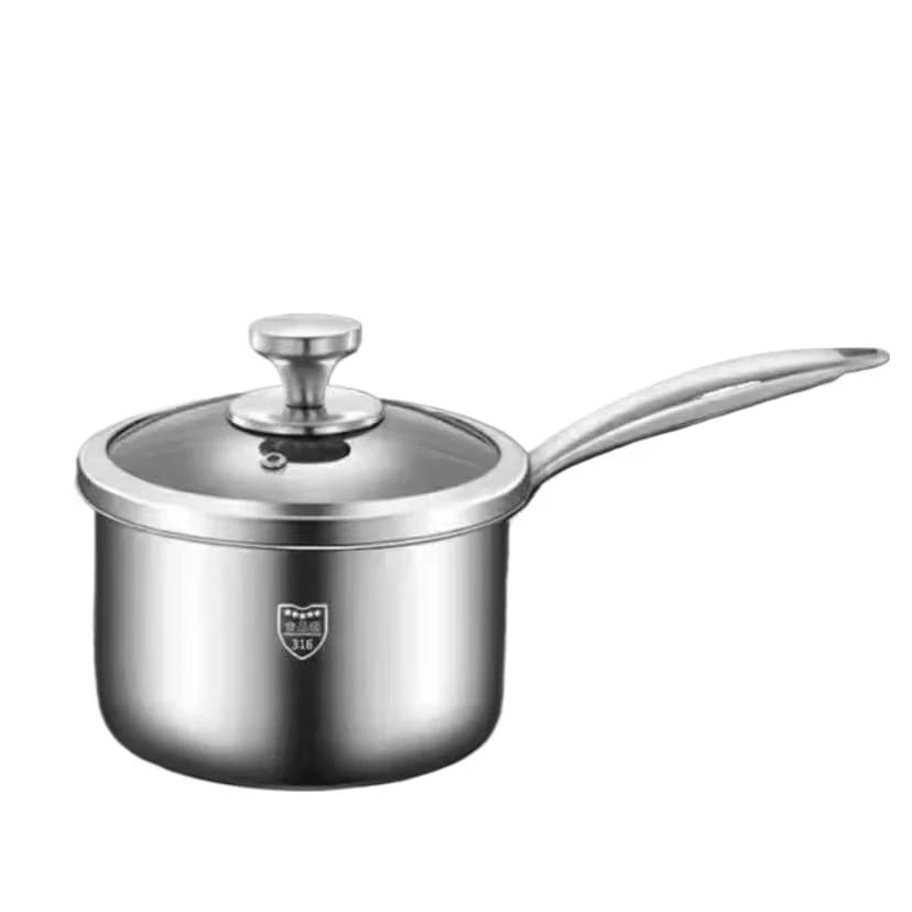Super Thick 316 Stainless Steel Milk Pot Multifunctional Food Baby Pot Non-stick Frying and Boiling Pan