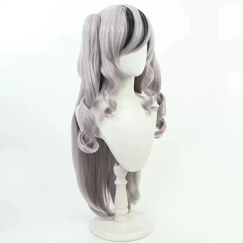 NewAnime Gioco Azur Lane KMS Elbe Parrucca Cosplay Capelli sintetici resistenti al calore Costume di Halloween Parrucche per giochi di ruolo per feste2023;f'6,c;7.y;