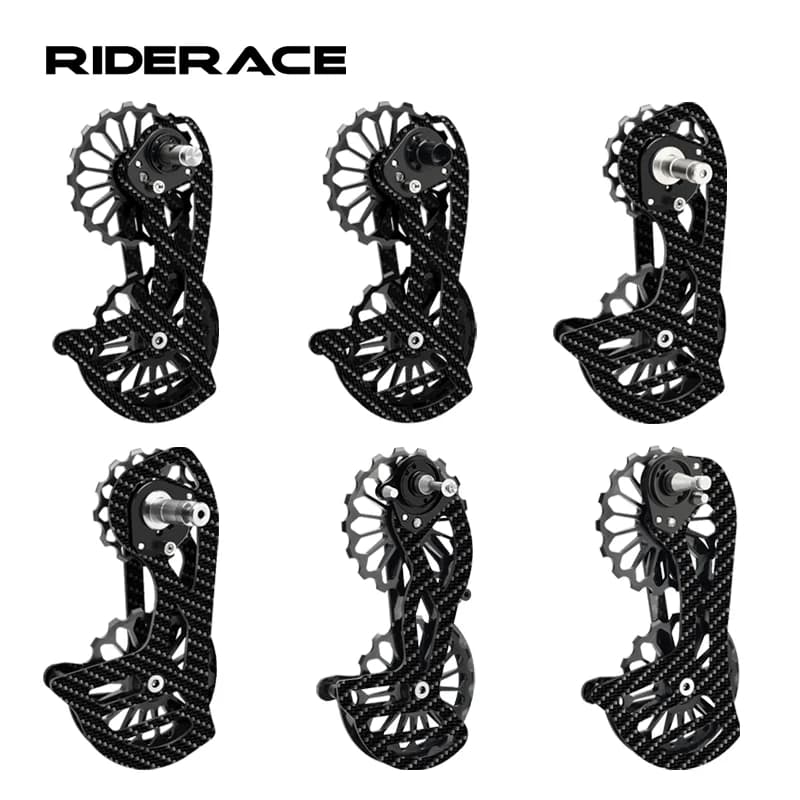 Puleggia Guida in Fibra di Carbonio Ceramica 13T 17T per Deragliatore Posteriore Bici Shimano R5800 R6800 R7000 R8000 R9000 e Sram