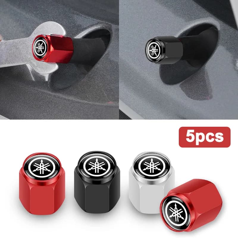 Tappi Valvola Pneumatici Moto CNC Ermetici per R1 R3 R25 MT-09 MT-07 Fazer FZ6 XJ6 R15 TMAX YS125 XTZ125