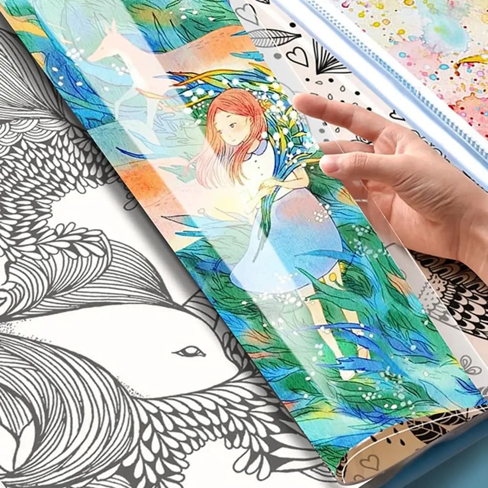 Album Trasparente per Diamond Painting con Copertina A3/8K, 30/60 Pagine, Cartella Portadocumenti per Conservare e Esporre in Modo Sicuro