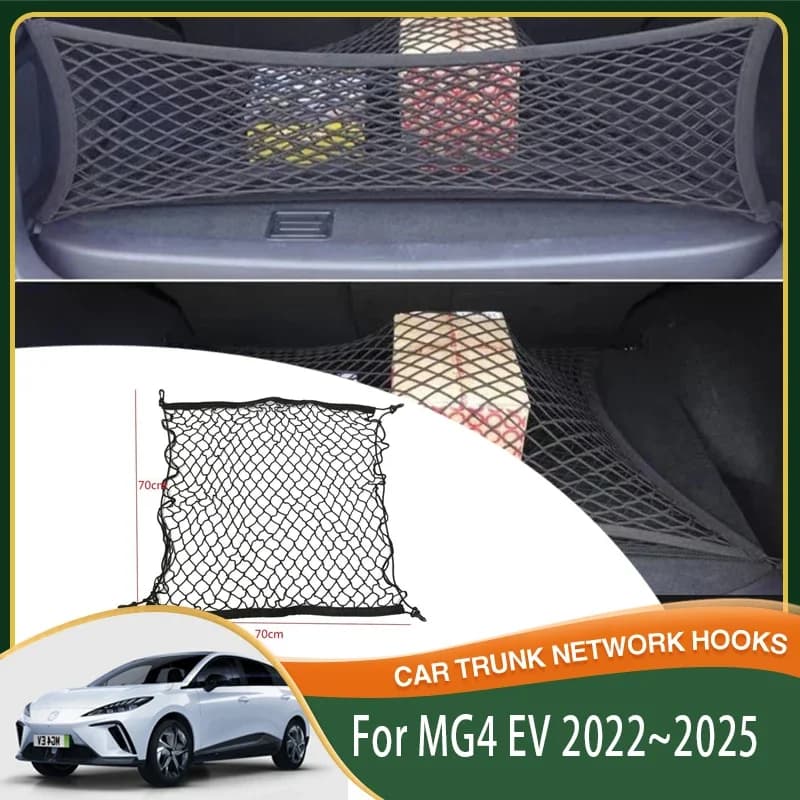 Borse portaoggetti per bagagliaio dell'auto per MG4 EV MG Mulan EH32 2022 2023 2024 2025 Organizer per bagagliaio in Nylon elastico per bagagli accessori per auto