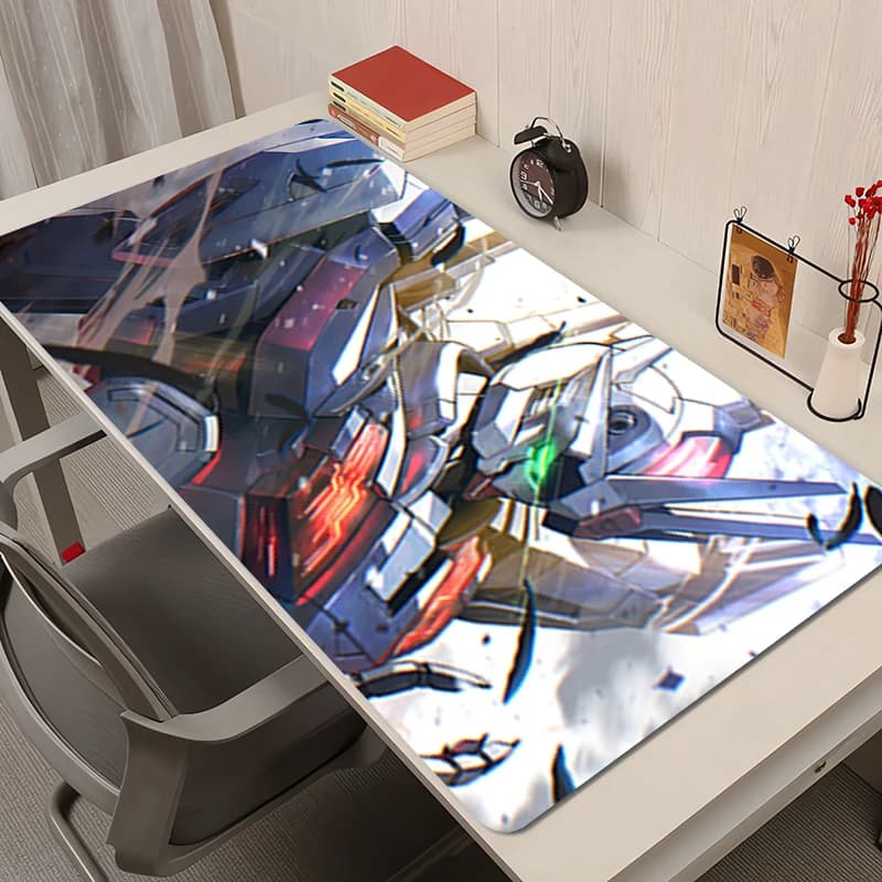 Tappetino per mouse Meccanico Guerriero Gundam Anime Tappetino da scrivania Tappetino per mouse in gomma Tappetini da gioco Accessori per PC Tappetino esteso Tappetino per tastiera antiscivolo