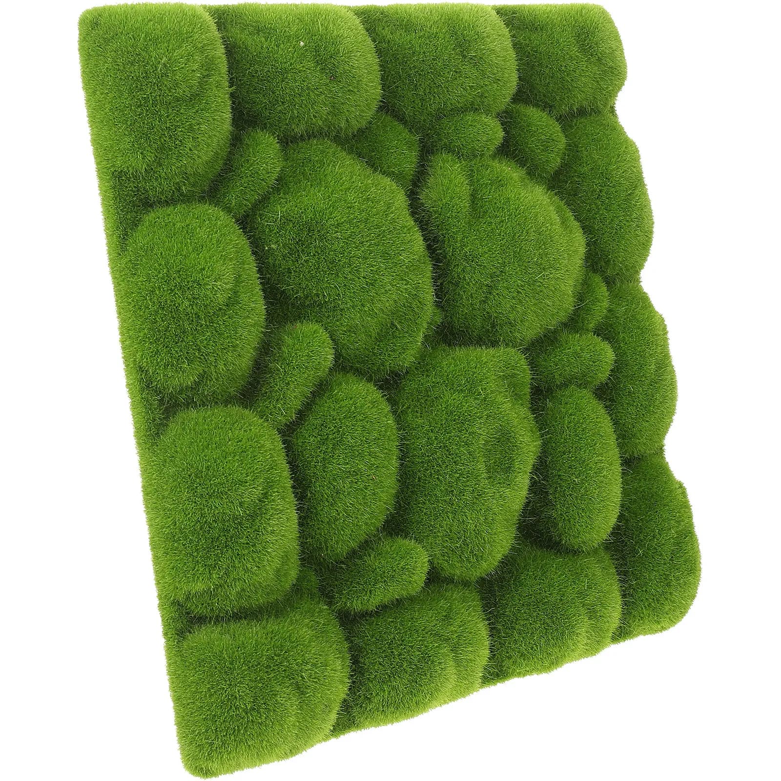 Pannello di Muschio Artificiale Verde 1pz, Decorazione Murale Vegetale Simulata in Schiuma Floccata per Composizioni Floreali Fai-da-Te, Sfondo per Interni ed Esterni
