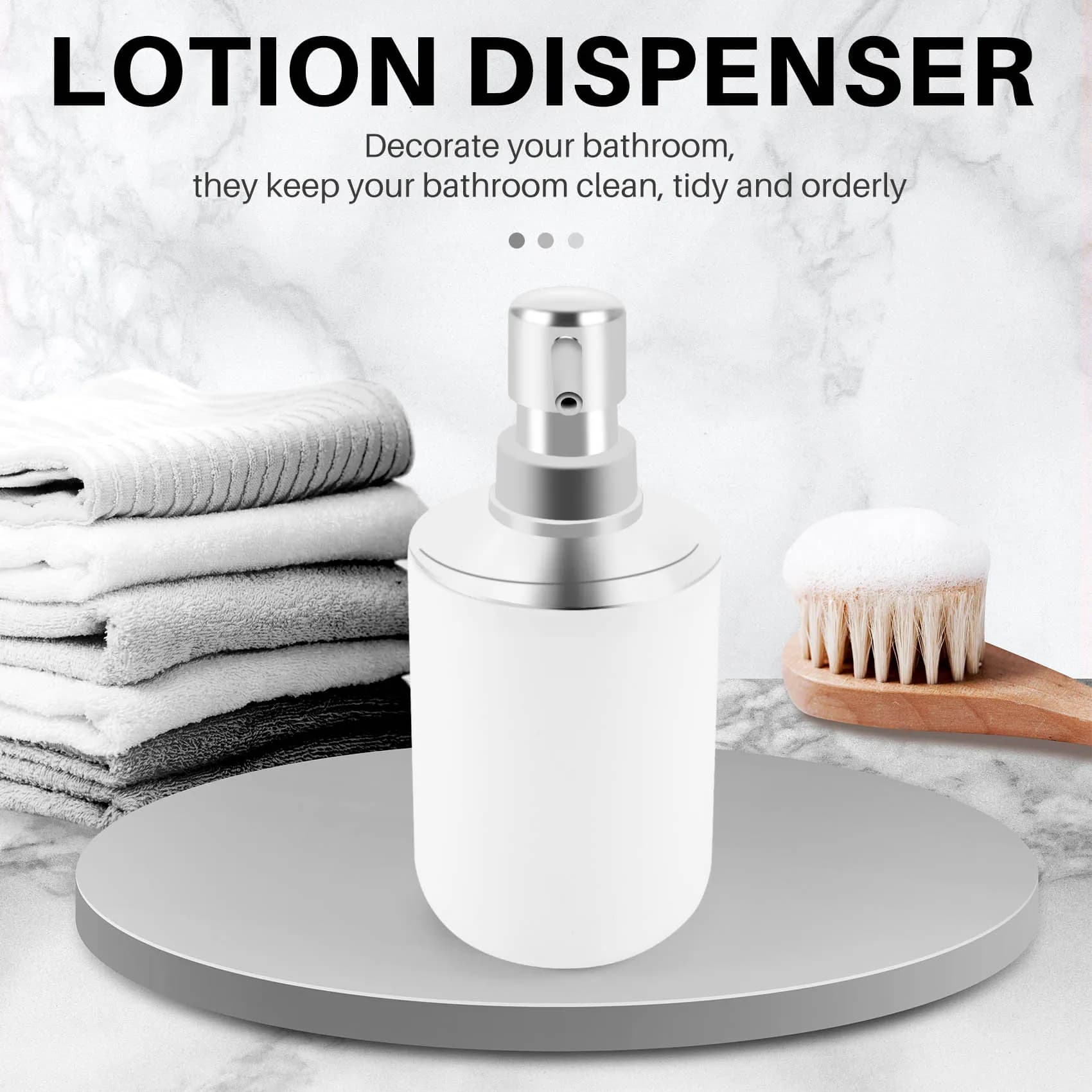 A57X-4 pezzi Set di accessori da bagno in plastica, set di accessori per scopino da bagno con portaspazzolino, tazza per spazzolino