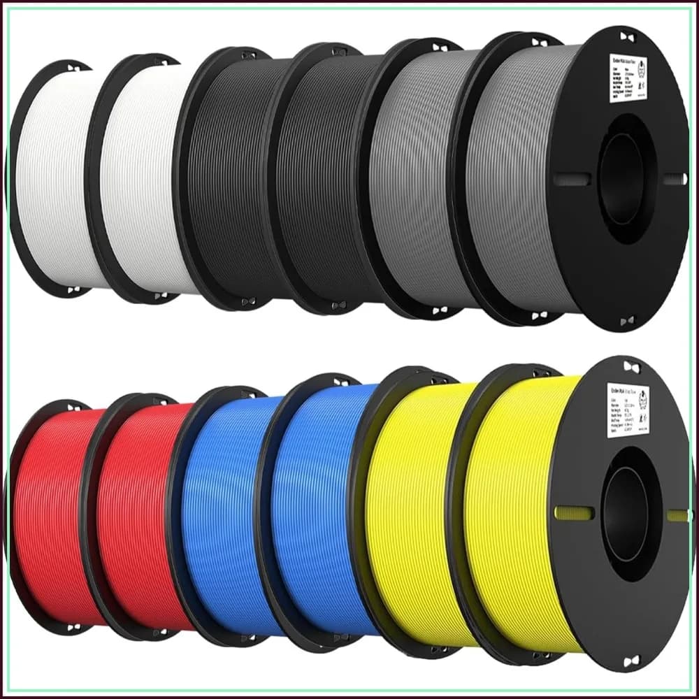 12KG PLA Filament 1.75mm Bundle, High Precision +/-0.02mm, 12 Spools, Smooth Printing for Most FDM Printers