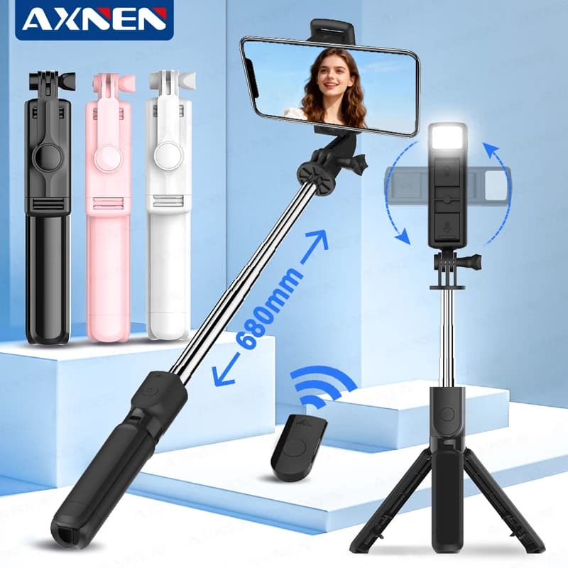 S03/S03S Treppiede per selfie stick wireless con treppiede estensibile remoto Bluetooth leggero per streaming live di telefoni cellulari iPhone