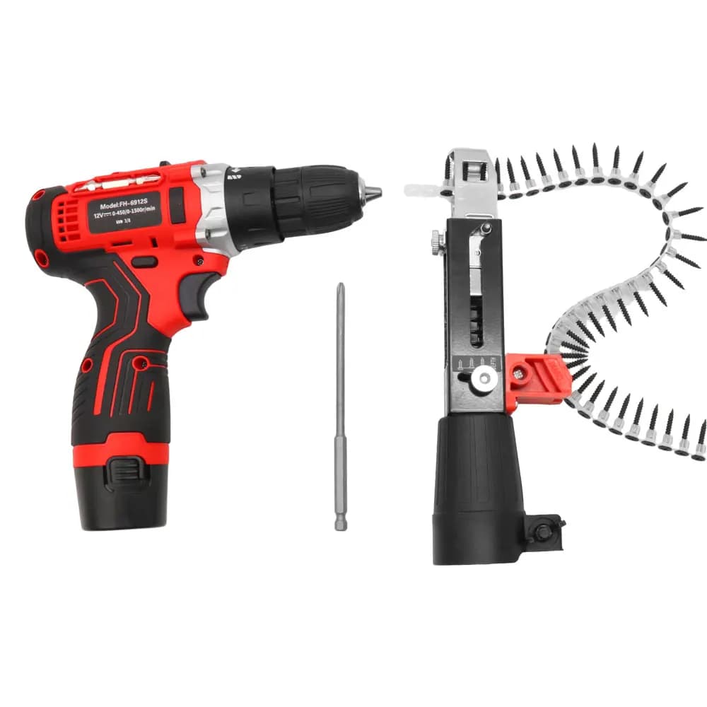Pistola sparachiodi per calcestruzzo potente senza fili con batteria al litio di vendita calda all'ingrosso Strumenti per la lavorazione del legno Pistola sparachiodi per calcestruzzo alimentata