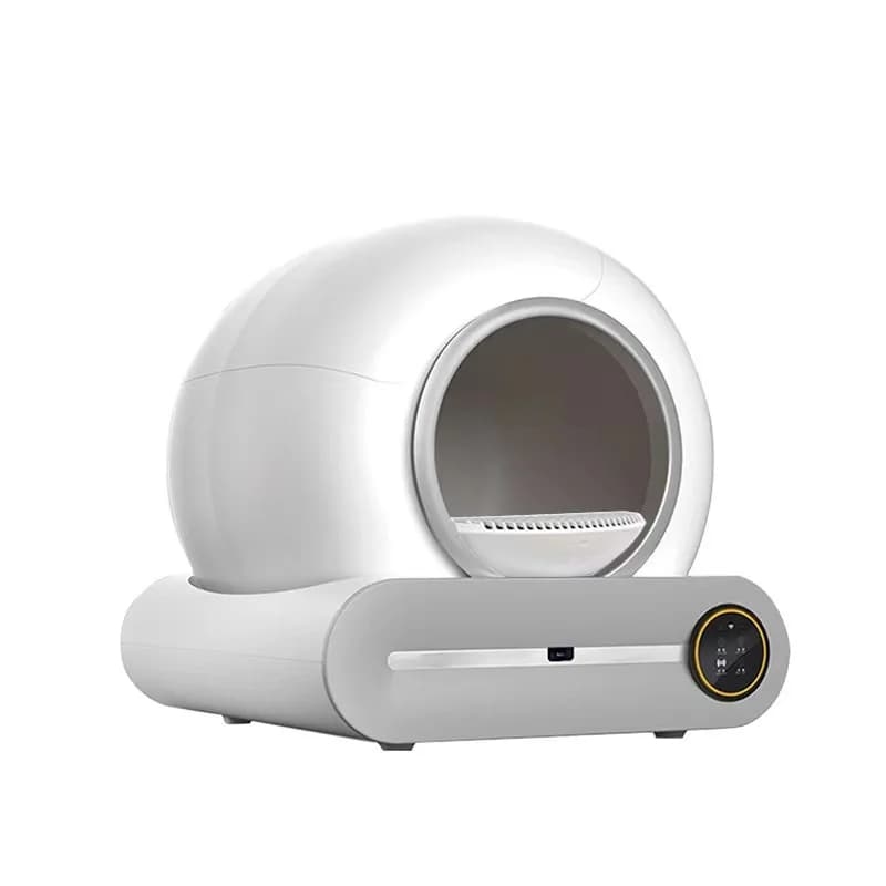 Lettiera per gatti intelligente Pulizia WC per gatti Completamente automatico 65 litri Grande deodorante elettrico