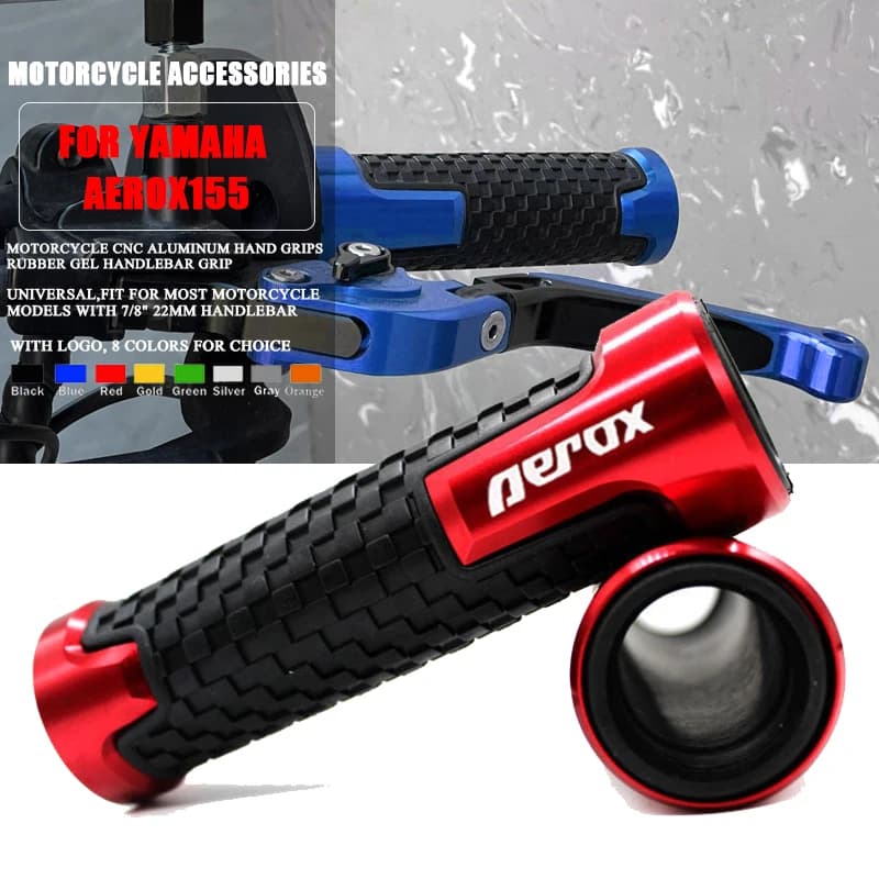 Logo Aerox Per Aerox155 Aerox 155 2017 2018 Accessori Moto 7/8 ''22MM CNC Manopole Manubrio Maniglia Grip Manubrio