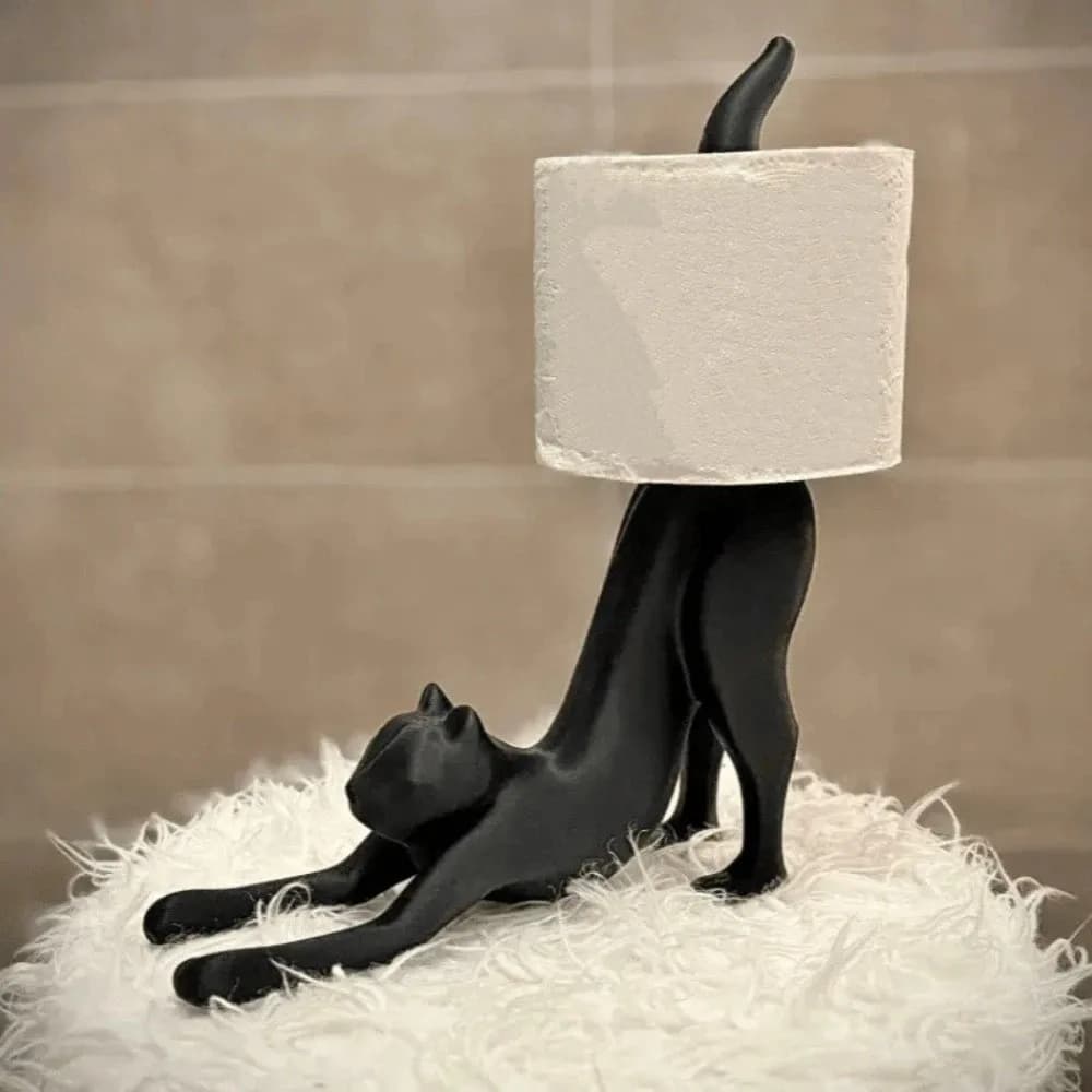 Portarotolo da cucina divertente con stampa 3D a forma di cane, leone o gatto, ornamento creativo per salviette e rotoli di carta