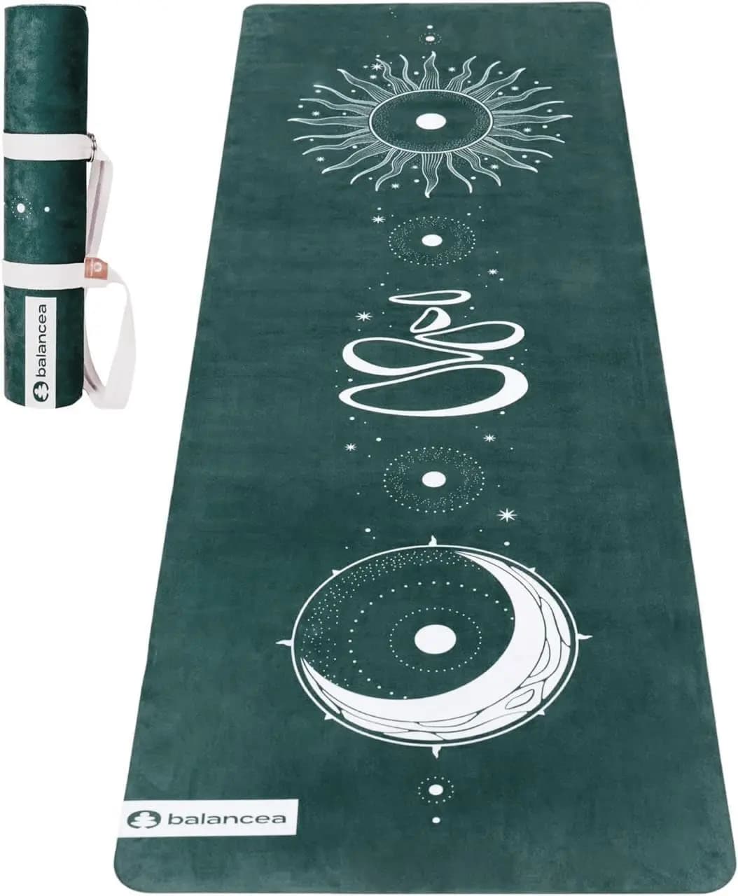 5mm Anti-slip Yoga Mat with Strap, Ecological, Light 72x24in for Home Gym