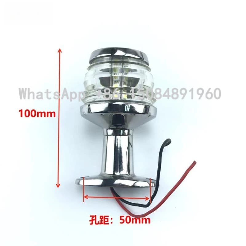 Marine LED Anchor Light 360° White All-Round Lamp 12V 24V For Yacht Boat