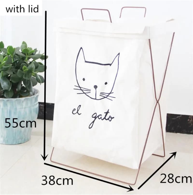 Storage basket for household linen, adorable model, container for various items, folding bag for storing clothes, 1 piece linen case