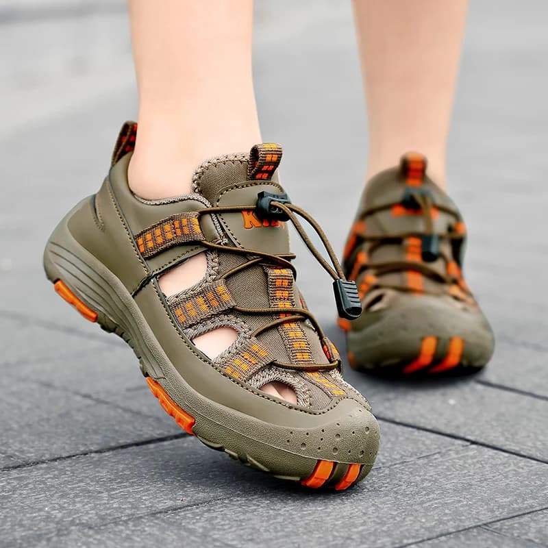 New Style Outdoor Sport Sandals Summer Sandals for Boys Casual Beach Shoe Comfortable Soft Sole Kids Fashion Non-slip Sandalia