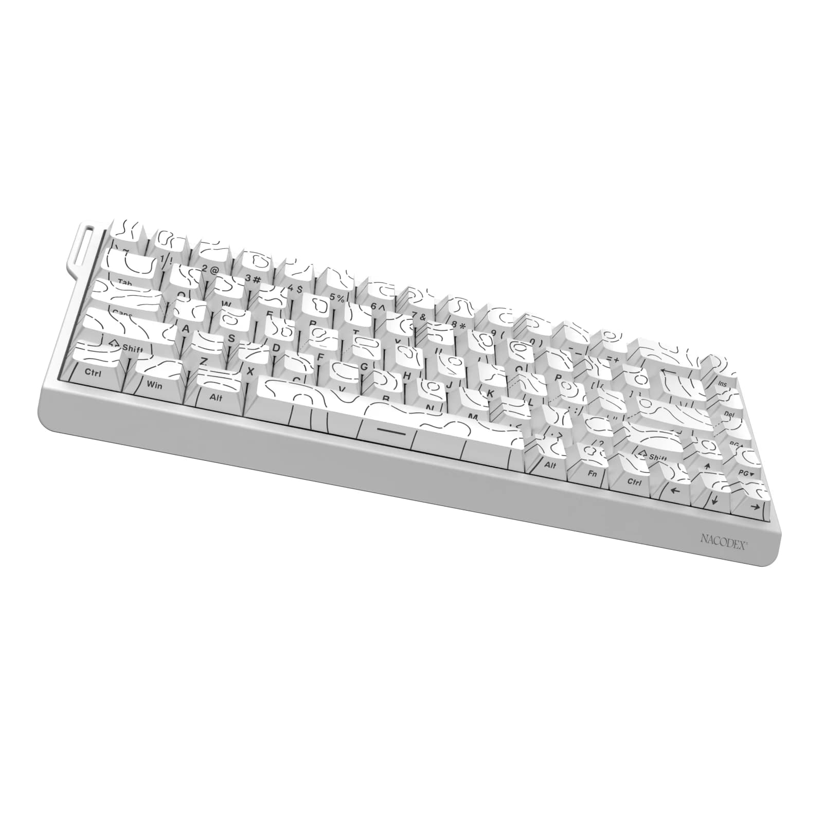 Tastiera Meccanica Cablata AJAZZ NK68 V2, Switch Rossi, Completamente Hot-Swappable, Illuminazione RGB, 68 Tasti per Gaming e Ufficio