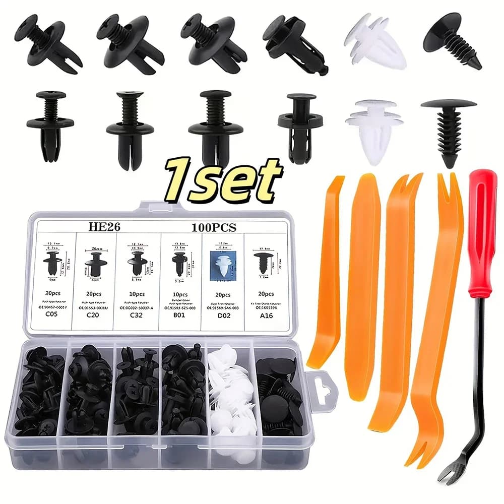 Nuovo Set di Attrezzi Manuali per Auto, Kit di Smontaggio, Strumenti per Riparazione Stereo, Attrezzi per Rimozione Cruscotto, Strumenti per Pannelli Interni in Plastica