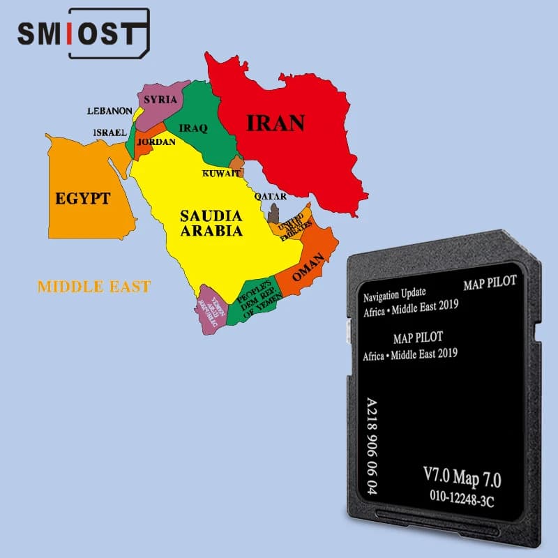 Navigazioni mappa Africa Medio Oriente GARMIN System per Mercedes GL/GLA/GLE/GLS-classe A 2189060604 Versione 7 Scheda SD SAT NAV per auto 2019