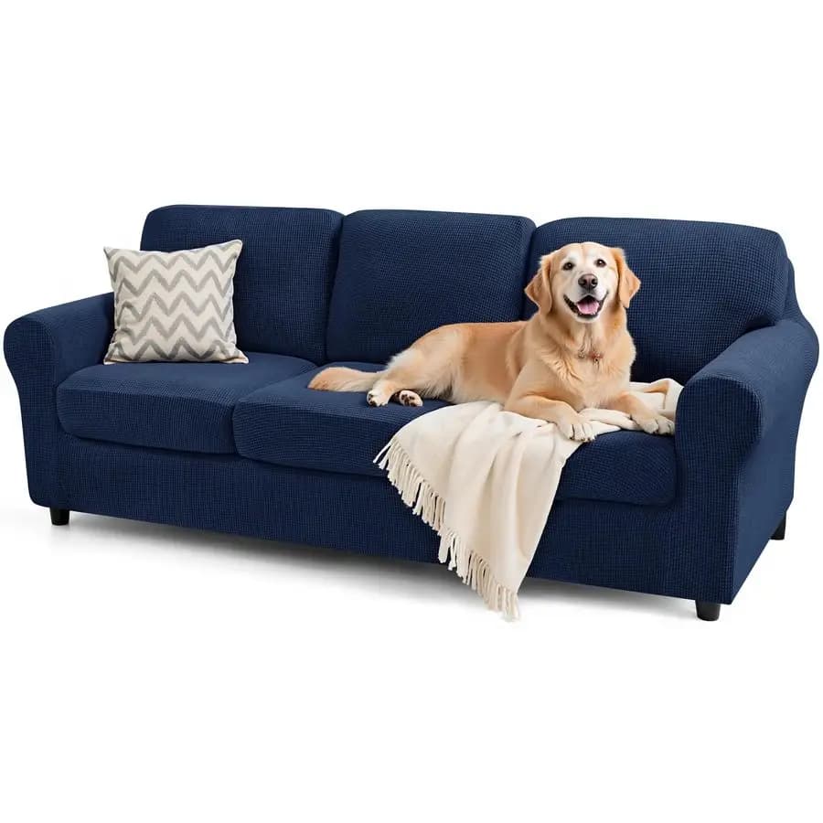 7 Pieces Elasticized Sofa Cover Set Sets for Pillows for Background Protection Collection Sets for So Oversize Furniture