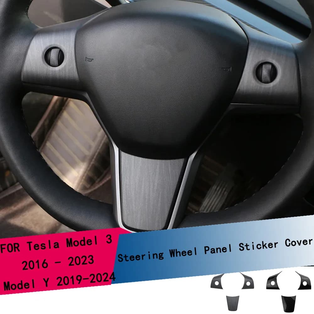 Copri Volante in ABS con Decorazioni in Paillettes per Tesla Model 3 2016-2023 e Model Y 2019-2024, Accessori Interni Auto