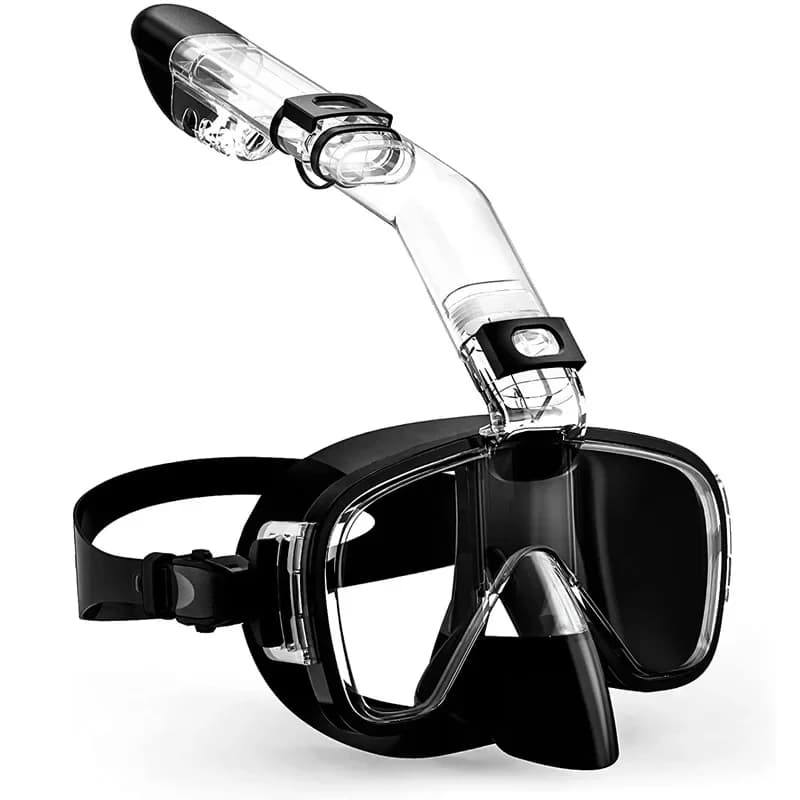 Waterproof and anti-fog diving mask Small snorkeling mask Adult children Full dry diving mask Snorkeling
