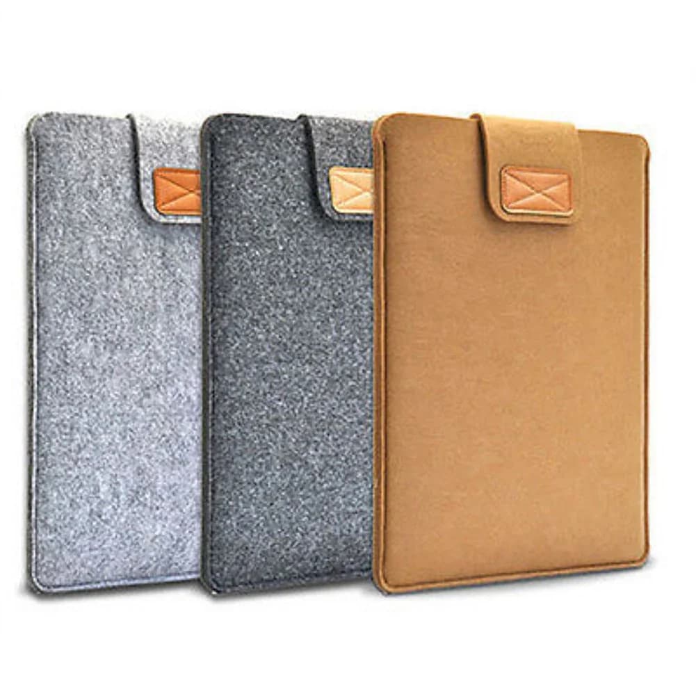 Felt Laptop Sleeve Bag For iPad Tablet E-reader Pad Protective Case Portable Felt Inner Bag