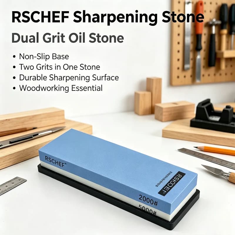 RSCHEF 2026 New Professional Chef Knife Sharpening Stone Dual Grit Double Sided Water Whetstone Kitchen Accessory