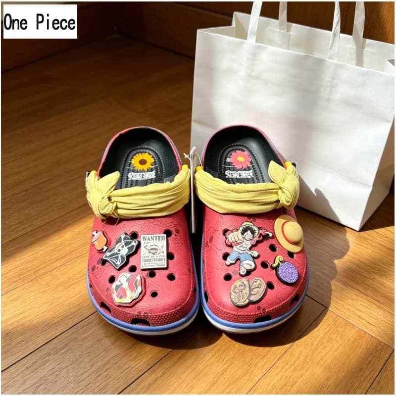 2026 New One Piece Luffy Slippers - Comfortable, Breathable, Lightweight Outdoor Beach Sandals - Perfect Gift for Summer