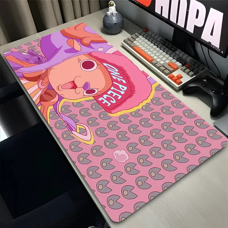 Hot Mouse Pad kawaii one piece Tony Tony Chopper Big Size Laptop Desk Mat Non-Slip Gamer Keyboard Pad Gaming Extended Mousepad