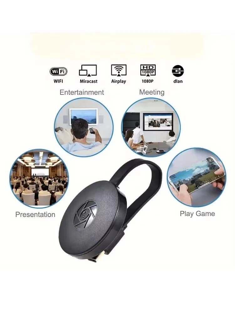 Mini proiettore per schermo wireless Risoluzione 1920x1080 Dispositivo HDMI Telefono cellulare collegato al monitor TV per IOS Android Windo