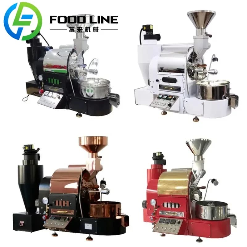 Coffee Roaster Coffee Bean Roaster Machine Home Drum Roasting Equipment Stainless Steel Digital Control Coffee Roaster Custom