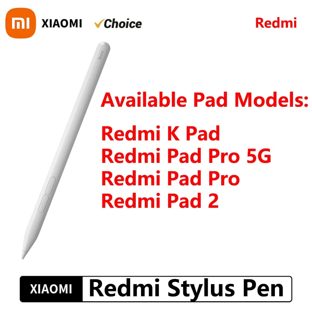 Original Redmi Stylus Pen 240Hz Draw Writing Screenshot Tablet 4096 Level Type-C Charging Only For Redmi Pad Pro / Redmi Pad 2