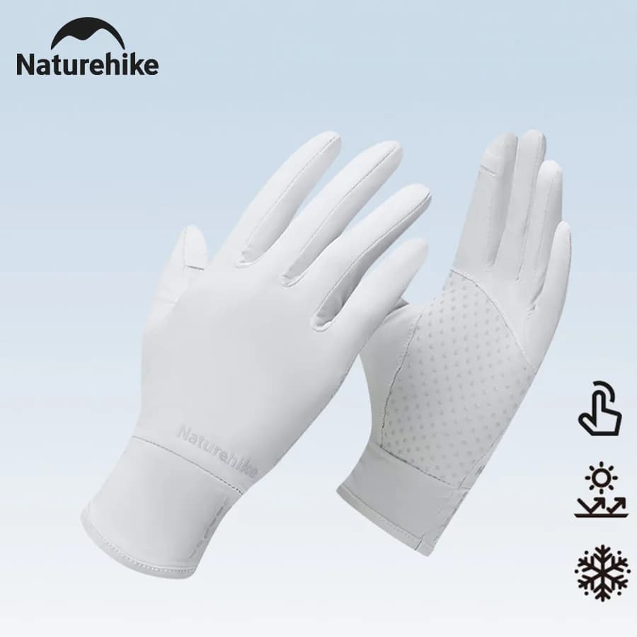 Naturehike UPF50 + Summer Gloves for Solar Protection Touch Screen with Open finger Horse Riding Cycling Gloves Anti-slip Fresco New