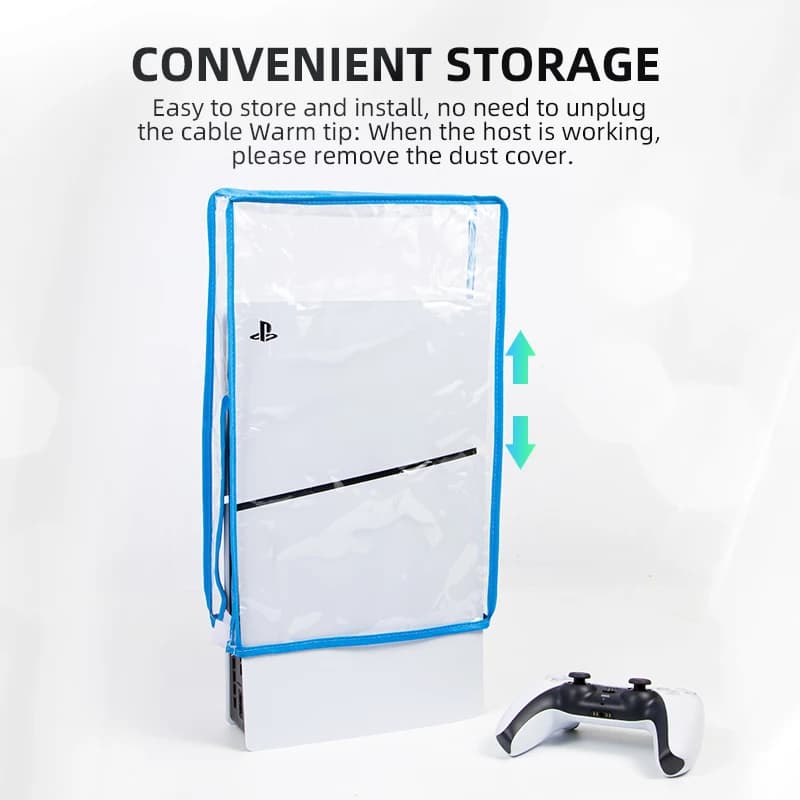 Per PS5 Slim Console Copertura antipolvere Custodia trasparente antipolvere Custodia antipolvere Accessori di gioco per versione disco e edizione digitale