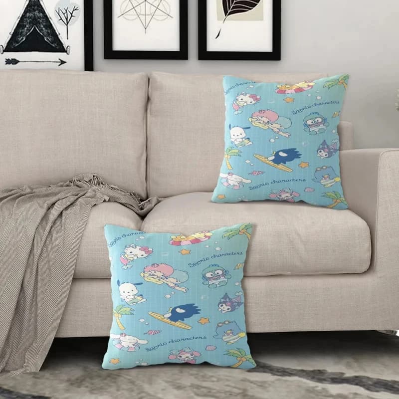 Cuscino decorativo Hello Kitty, grazioso cuscino decorativo, morbida fodera per cuscino per divano, camera da letto, auto e decorazioni per la casa, regalo perfetto