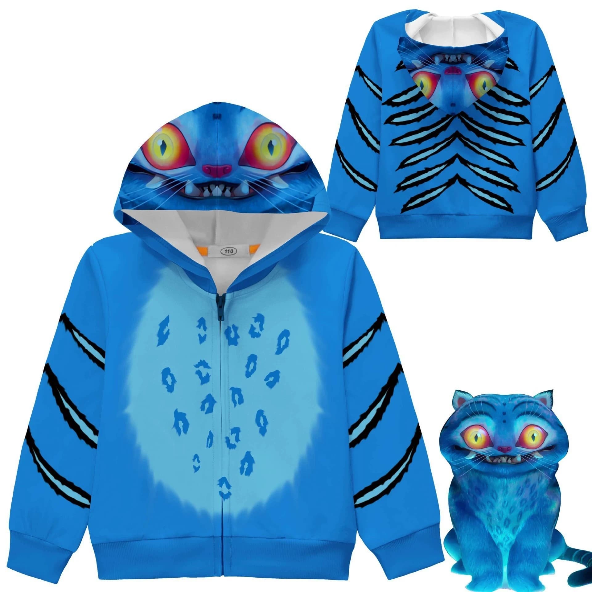 KDPop KPDH Anime Derpy Costume Kids Derpy Tiger Cosplay Clothes Pajama Sleepwear Boy Girl Dress Harajuku Hoodie Jacket Tshirt