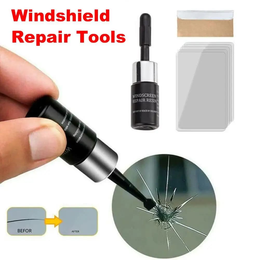 Car Windshield Repair Kit Auto Glass Scratch Crack Removal Resin DIY Window Screen Restoration Tools Set