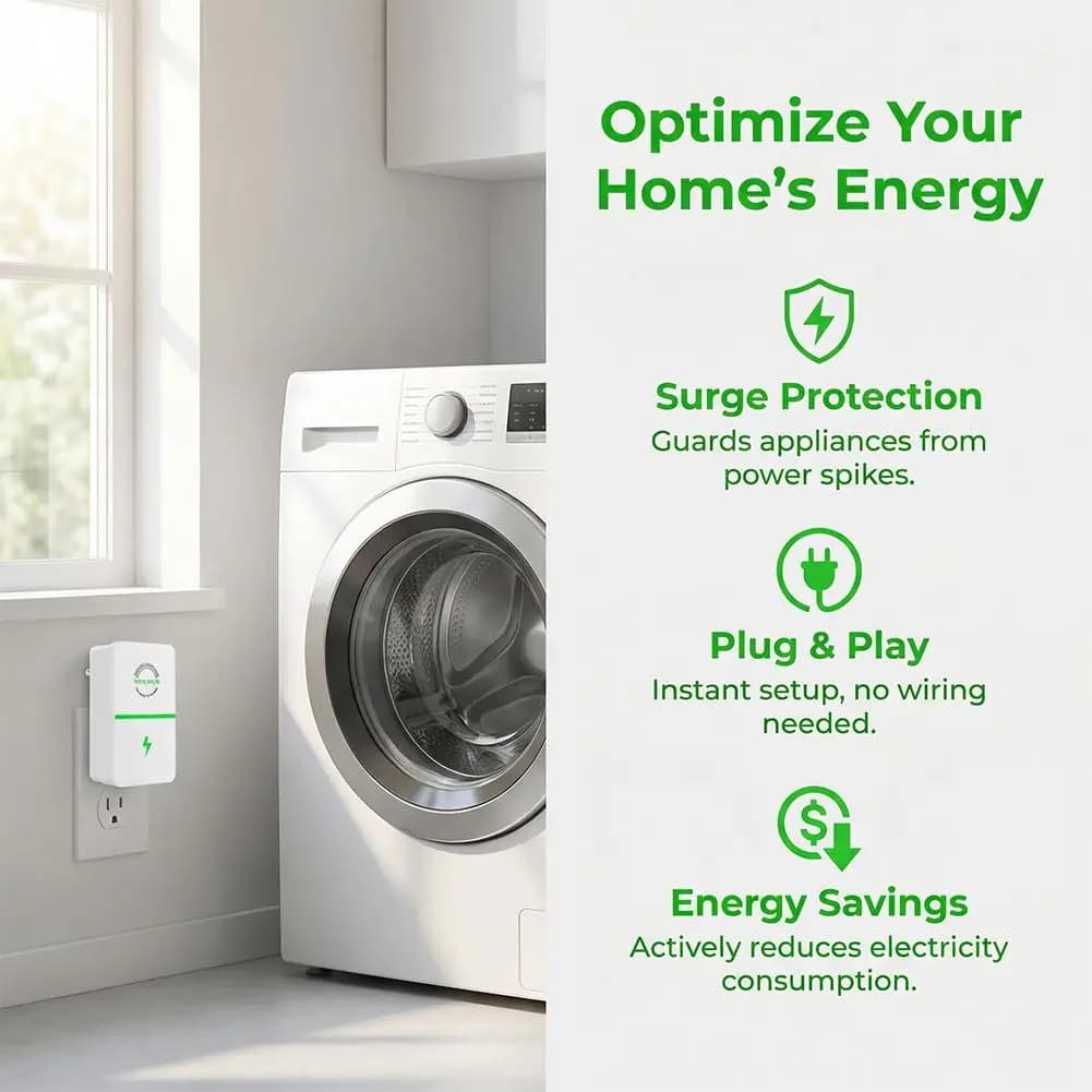 90V-250V Energy Saving Device Power Factor Saver Smart Energy-Saving Device Household Power Saver Save Electricity US/EU Plug