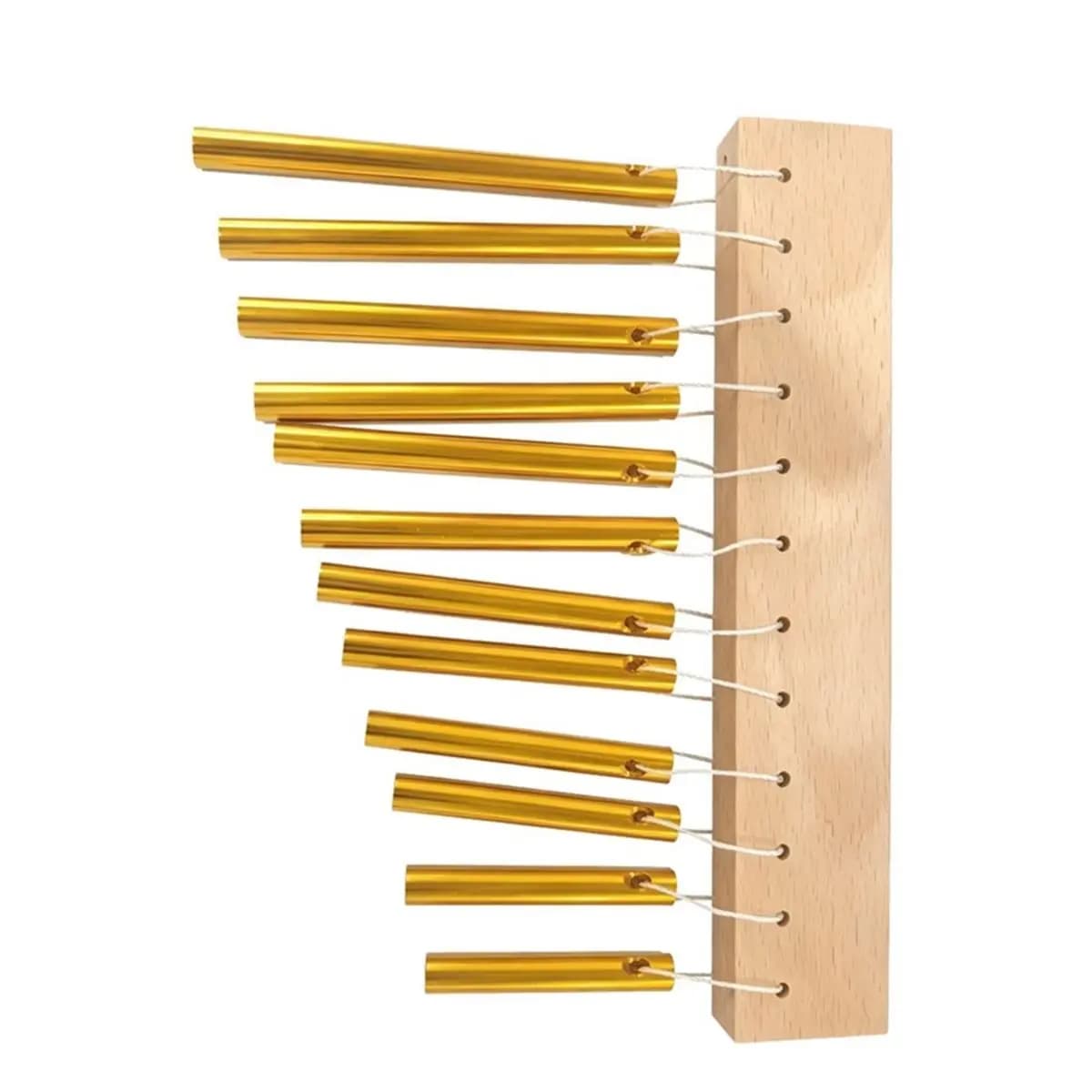 [828 Sale] 12 Note Bar Chimes Metal Percussion Instrument Orff Wind Chime with Mallet for Music Therapy Kids Education