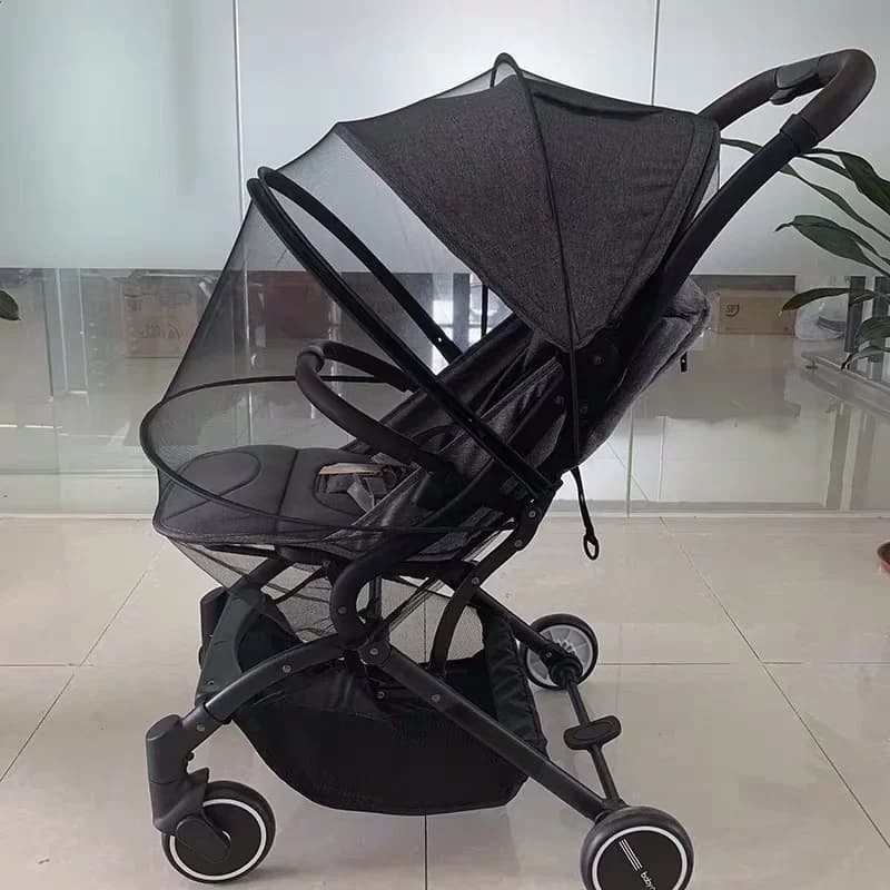 Accessori per la protezione degli insetti volanti Culla per bambini Passeggino estivo in rete Copertura completa Zanzariera sicura Rete Passeggino Passeggino