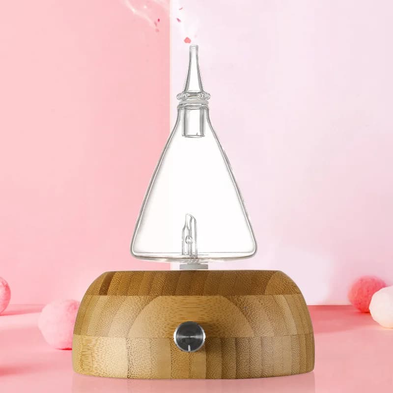 Olio essenziale senza acqua Diffusore puro Nebulizzatore Olio Aromaterapia Legno elettrico Vetro Diffusori di aromi domestici Arom