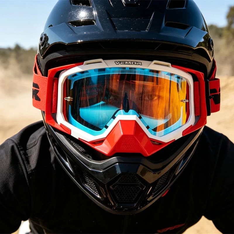 VEMAR Motorcycle Goggles Dustproof Motocross Helmet Glasses Anti-UV Windproof Ski Goggles Outdoor Riding Protective Gear For Men