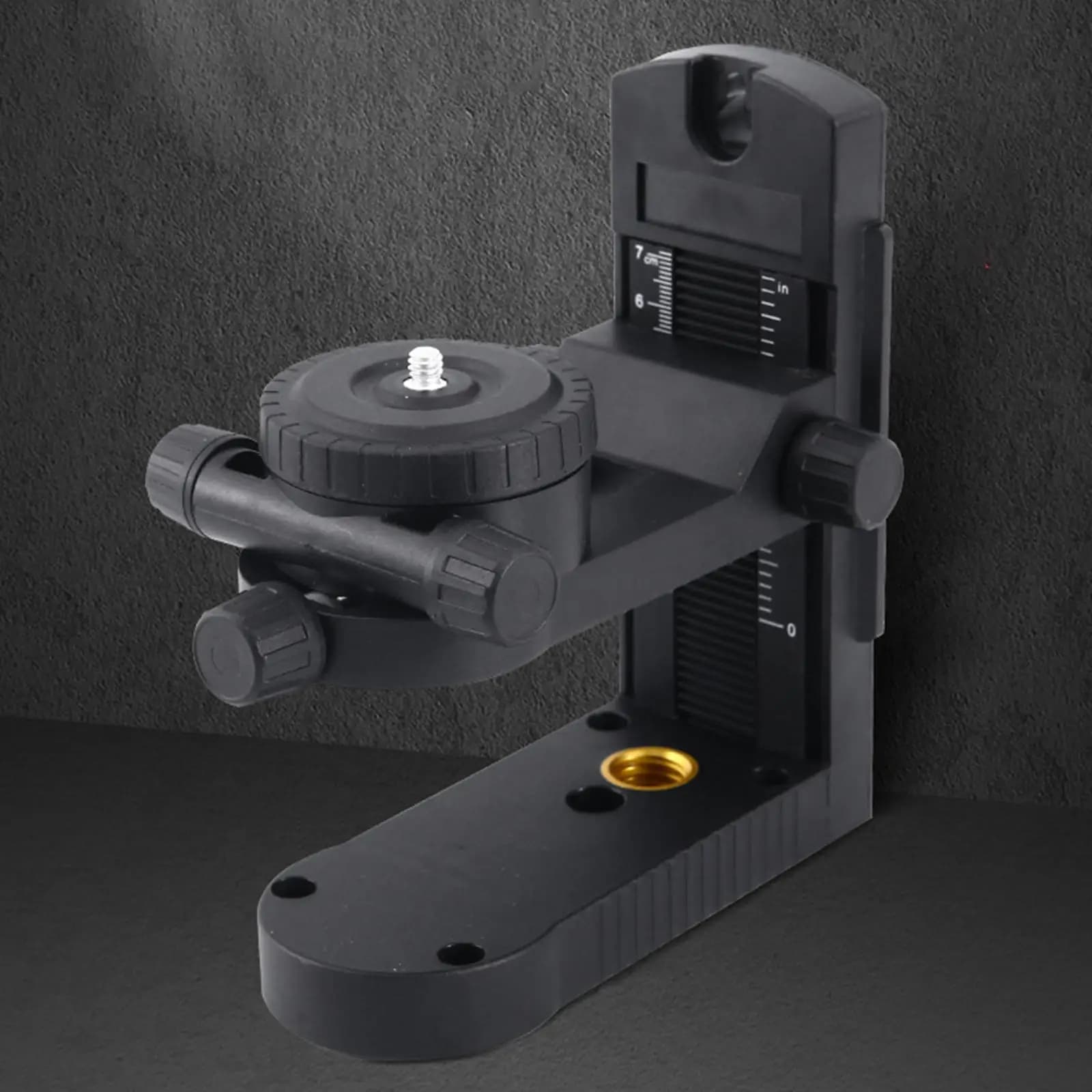 Supporto per supporto di livello magnetico Base di regolazione fine girevole a 360 gradi Staffa regolabile in plastica ABS per un posizionamento accurato