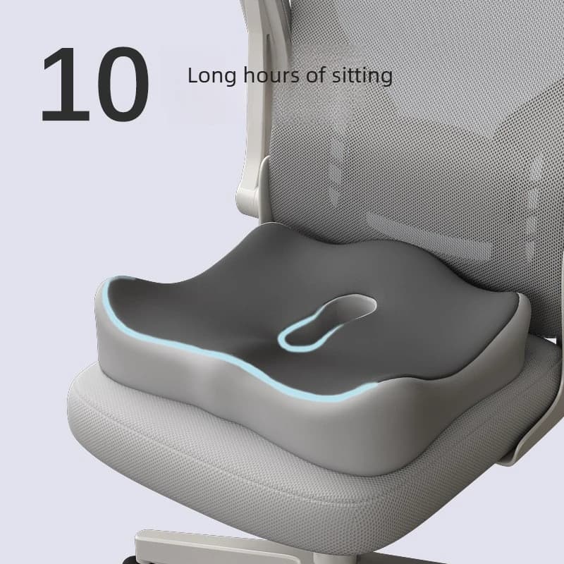 Cuscino ventilato premium con supporto in memory foam per un massimo comfort di seduta durante le ore dell'ufficio, viaggi in auto, rilassamento a casa