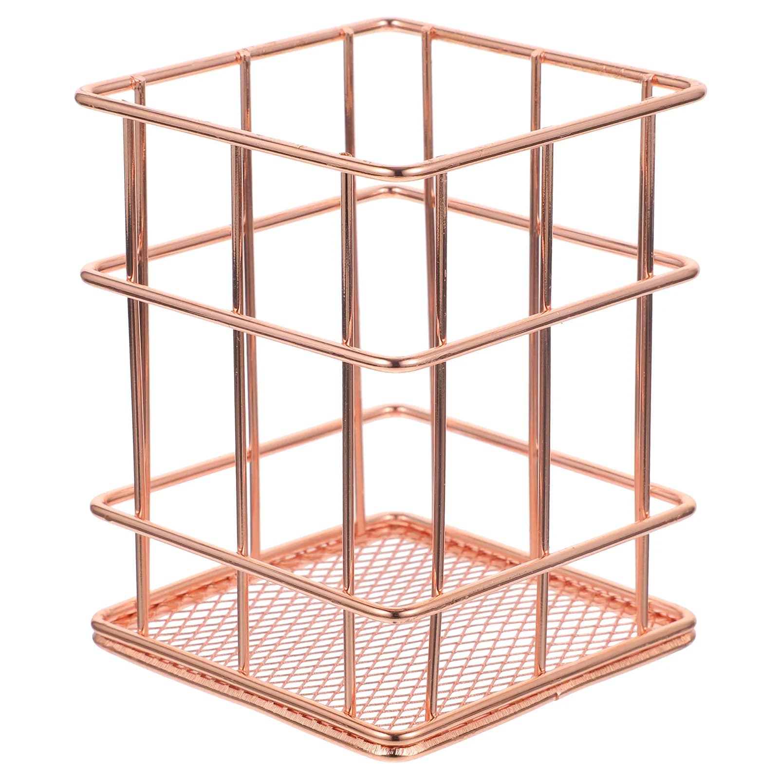 Portapenne da Scrivania in Metallo per Penne, Matite, Pennelli da Trucco, Organizzatore per Cancelleria, Porta Matite Decorativo per Ufficio, Casa e Scuola