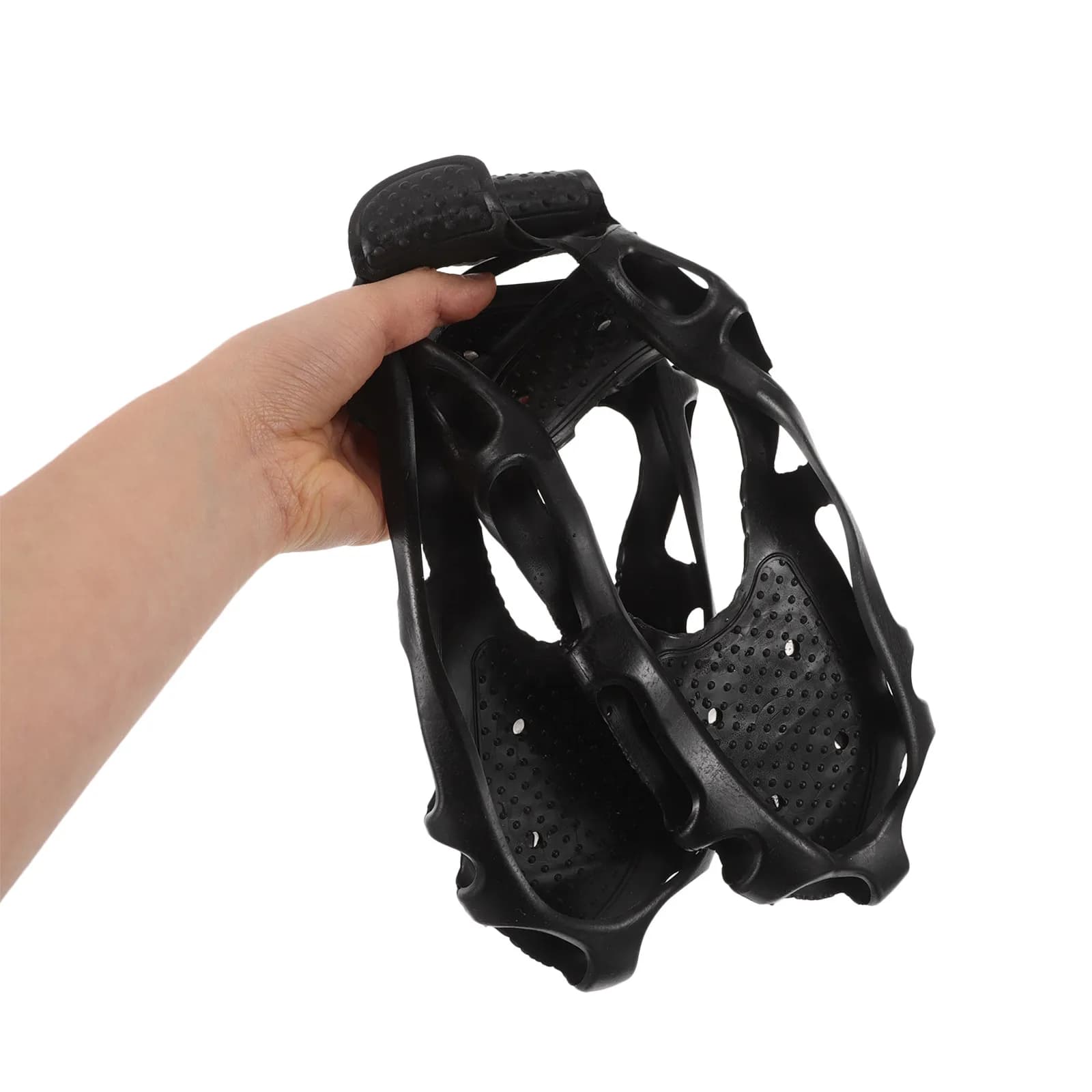 1 Paio di Tacchetti Antiscivolo per Ghiaccio, Punte in TPE per Stivali, Facili da Installare, Impugnature per Scarpe per Escursionismo su Ghiaccio, Alpinismo, Pesca